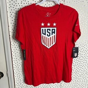 Nike Red Short Sleeve USA Tee